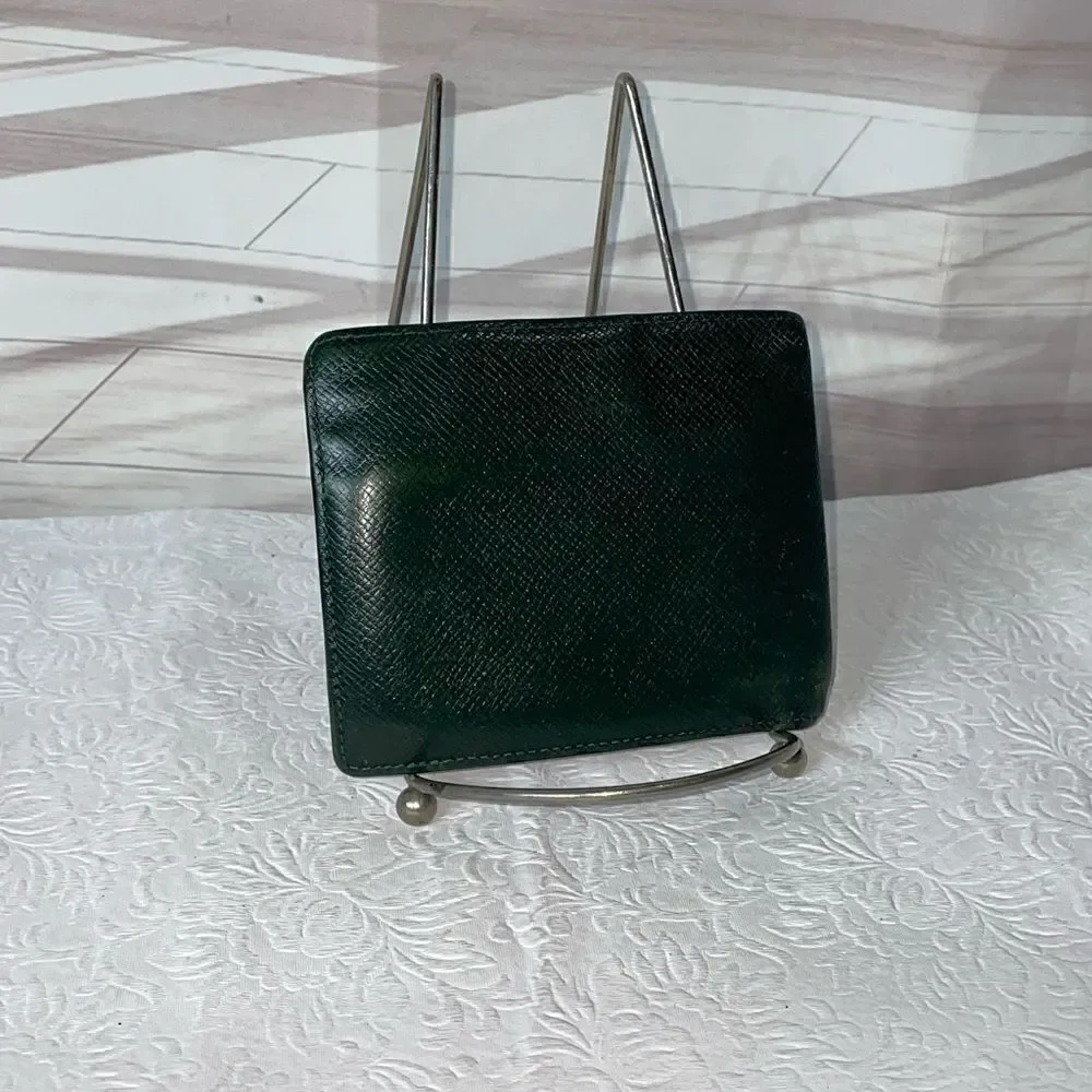 Authentic Men’s Louis Vuitton Green Leather Wallet